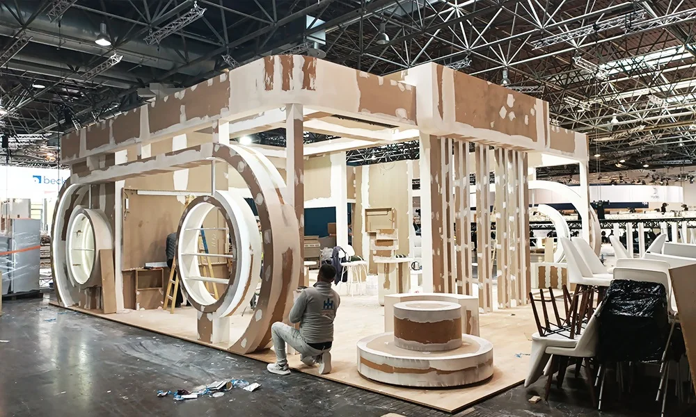 Alpsan Aluminium exhibition stand in Dusseldorf
